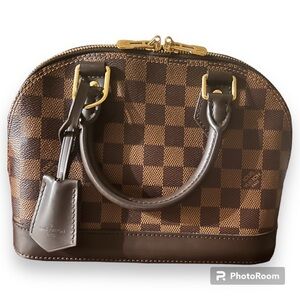 💯 AUTHENTIC Louis Vuitton Alma Handbag (2 way) Damier BB Brown